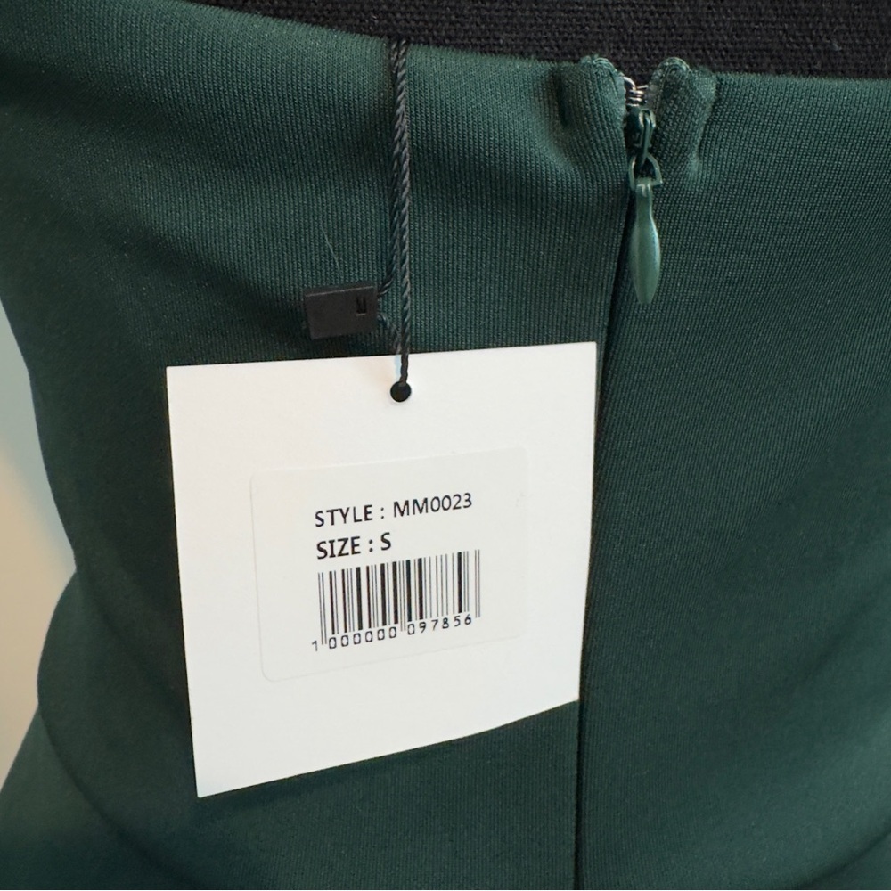 Lux Wave NWT Emerald Green High Low Dress S - Picture 12 of 16